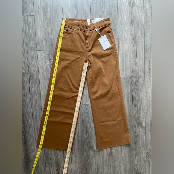 NWT AG JEANS Saige Wide Leg Crop Jeans in Caramel Size 25 - Picture 6 of 12